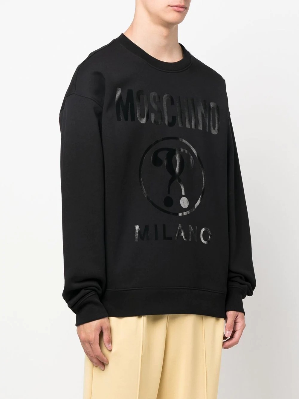 Double Question Mark logo-print sweatshirt - 3