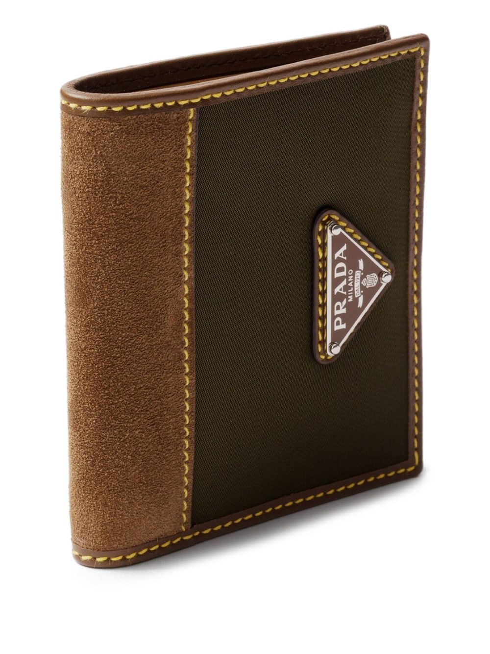suede-detail cardholder - 4