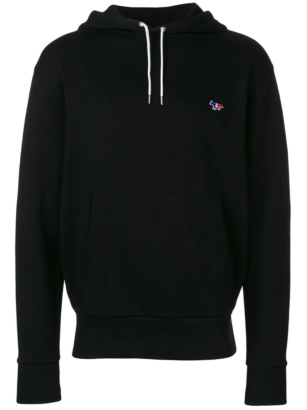 logo embroidered hoodie - 1