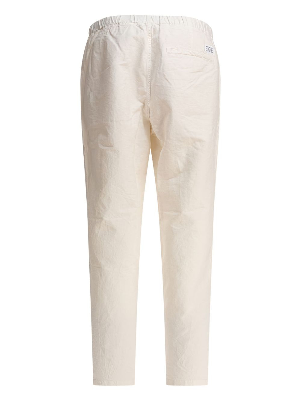 elasticated-waist cotton trousers - 2