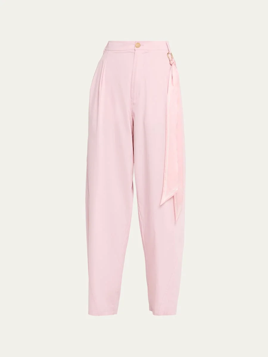 Phebe Tapered Cotton Pants - 1
