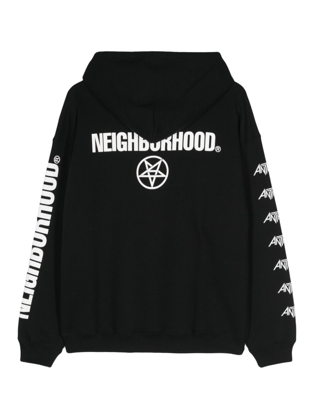 x Anthrax logo-print hoodie - 2