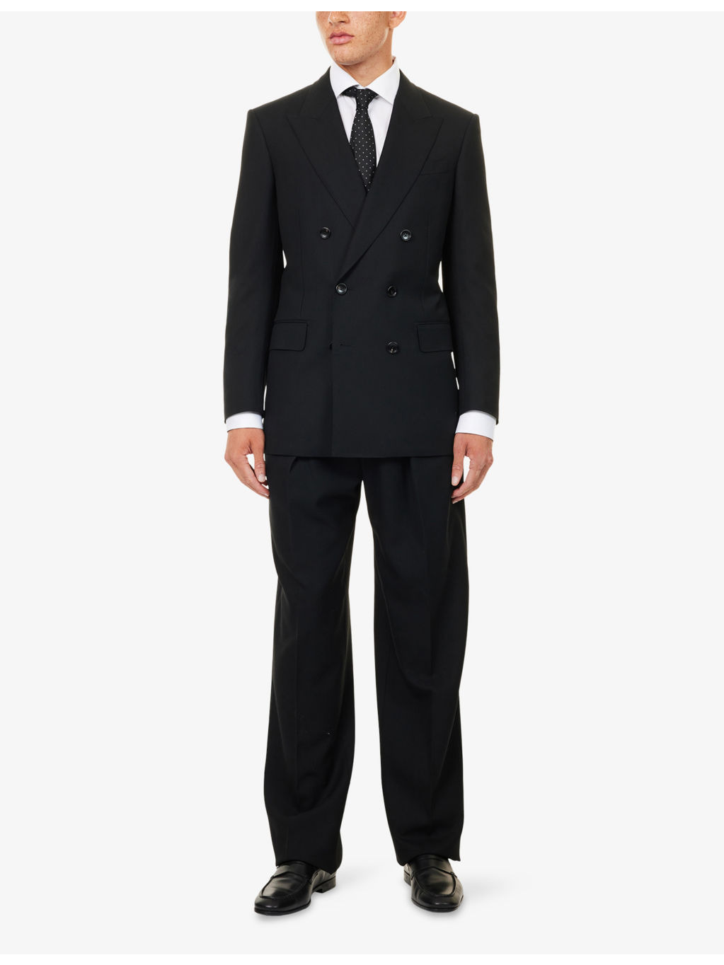 Peak-Lapels Regular-Fit Wool Blazer - 2