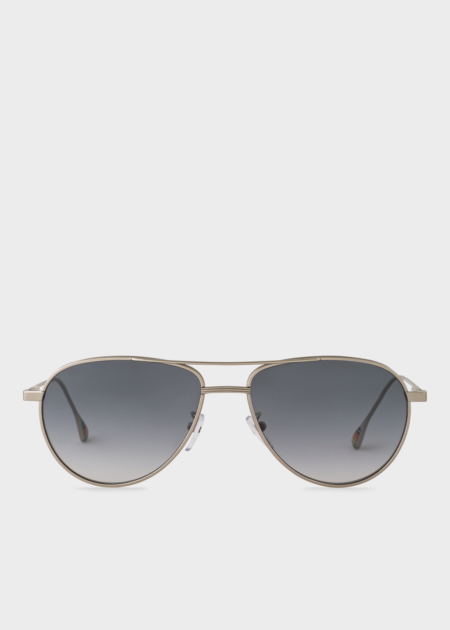 Matte Silver 'Felix' Sunglasses - 1