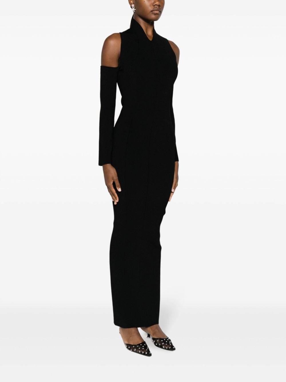Sutton halterneck cold-shoulder dress - 3
