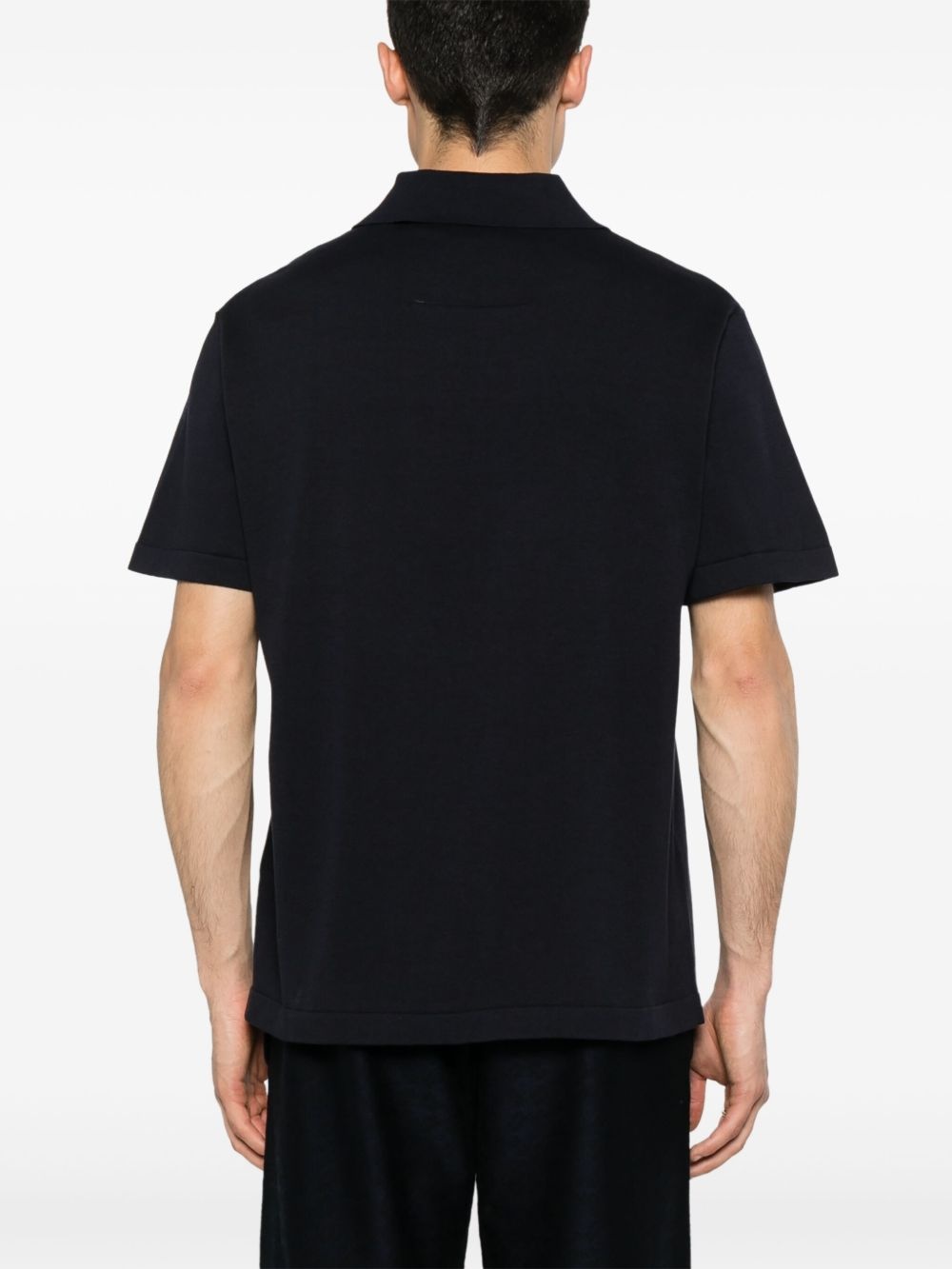 logo-jacquard polo shirt - 3