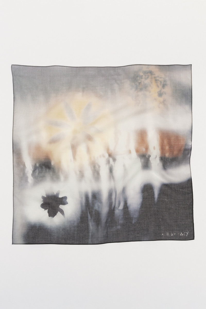 50cm Voile Scarf Air Flower Print 3