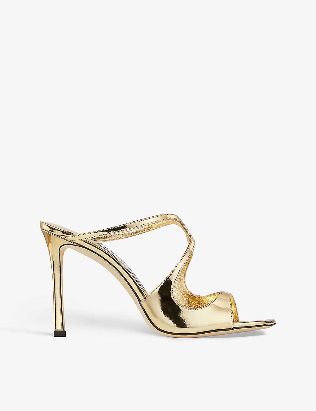 Anise 95 liquid-gold leather heeled sandals - 1