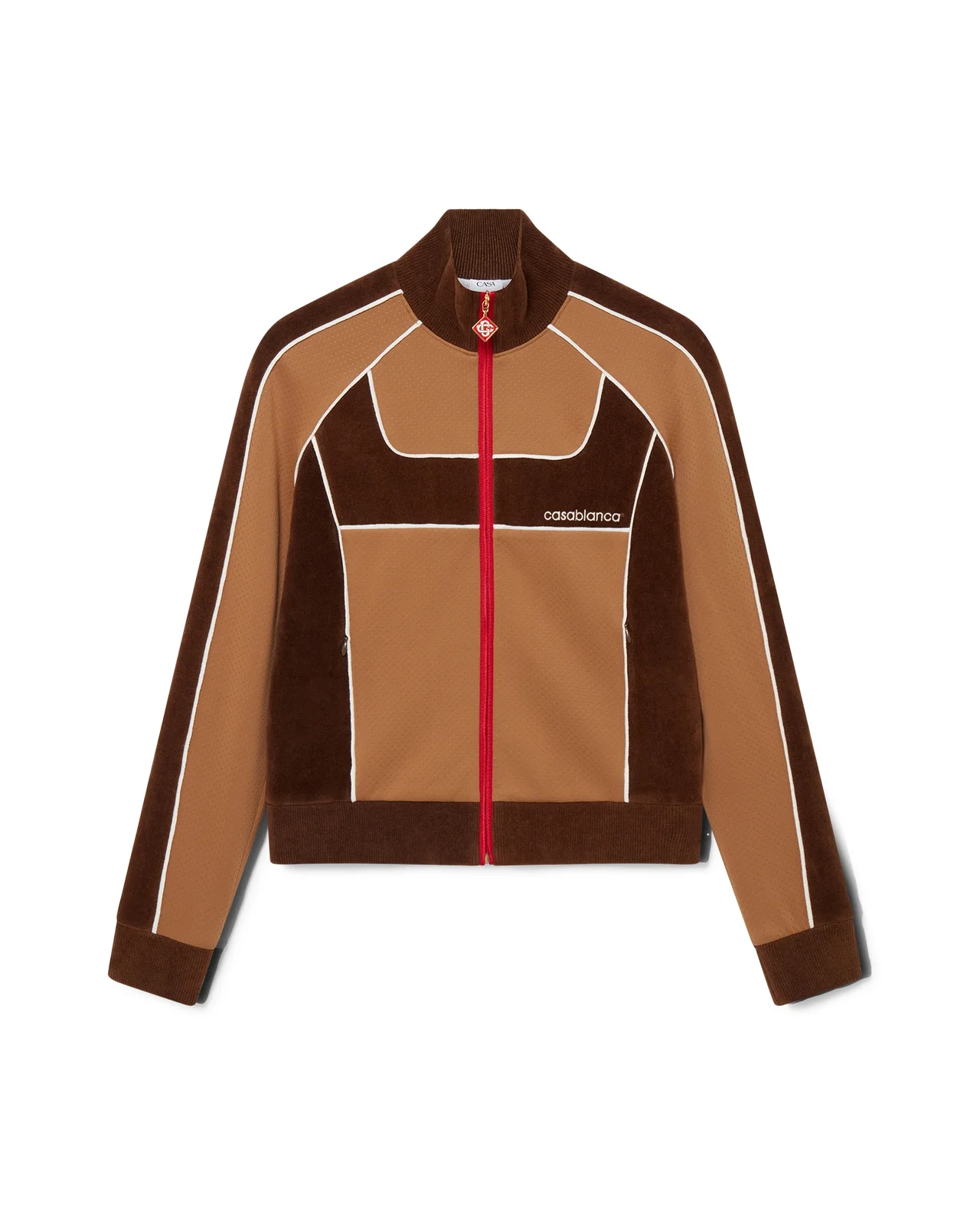 Chenille Panelled Track Jacket | Casablanca Paris - 1