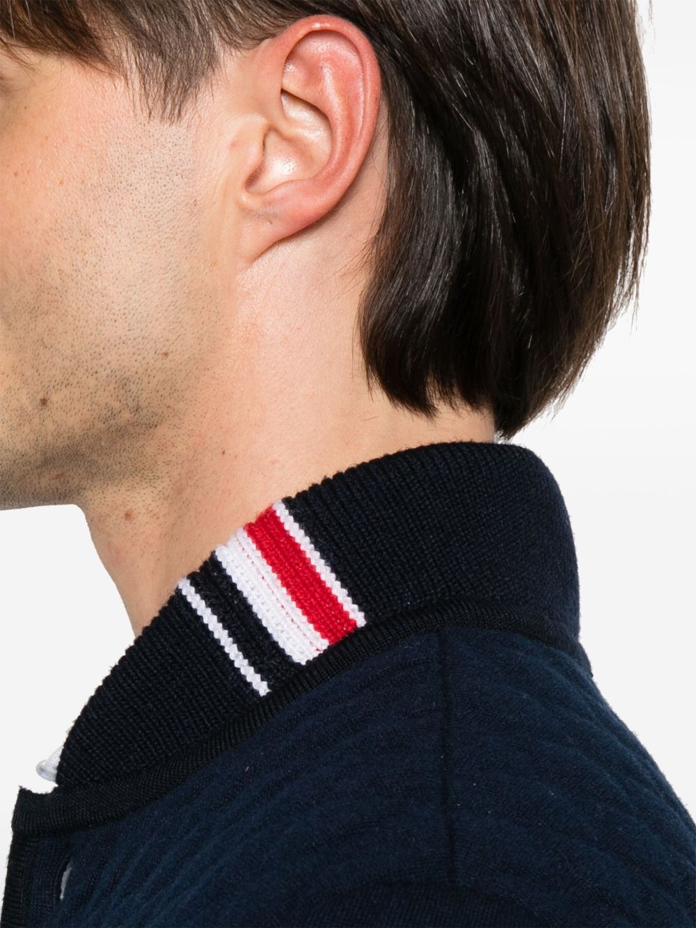 RWB stripe-detail quilted jacket - 5