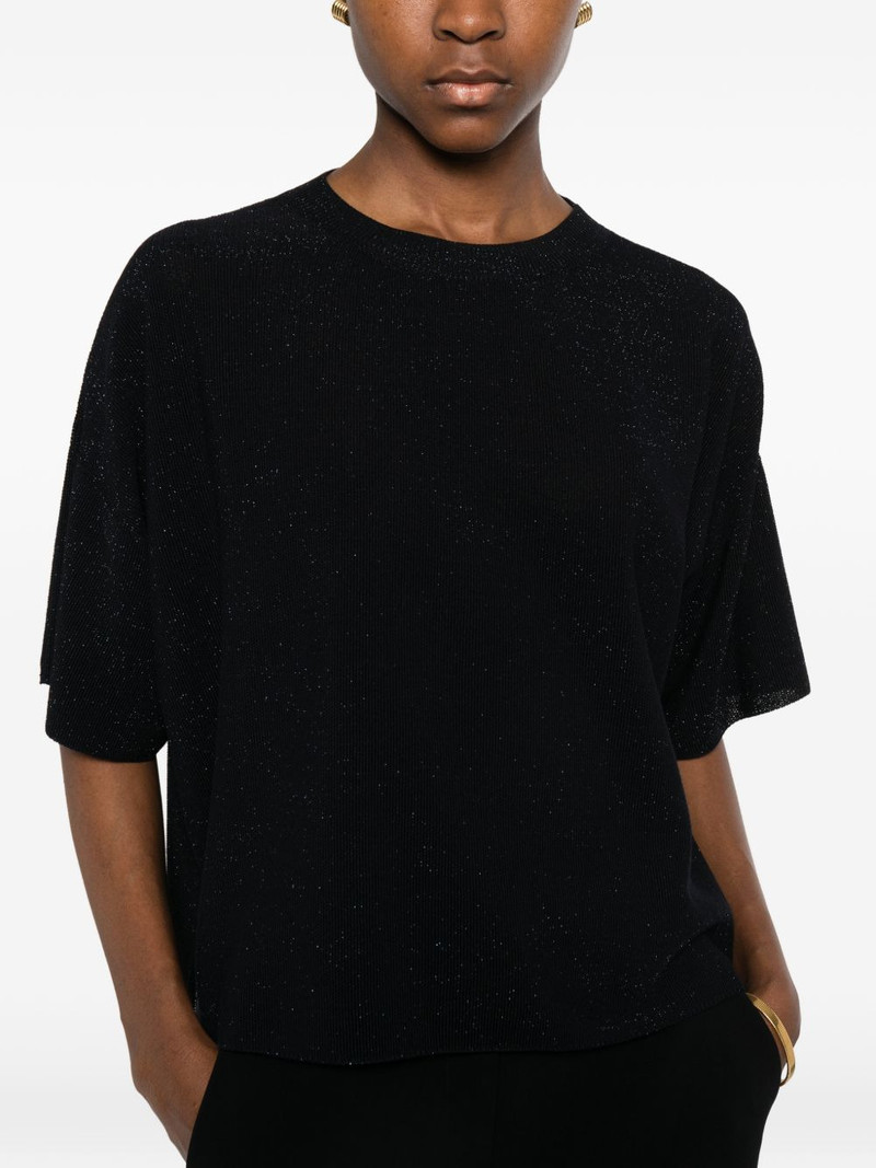 shimmer-effect short-sleeve T-shirt 5