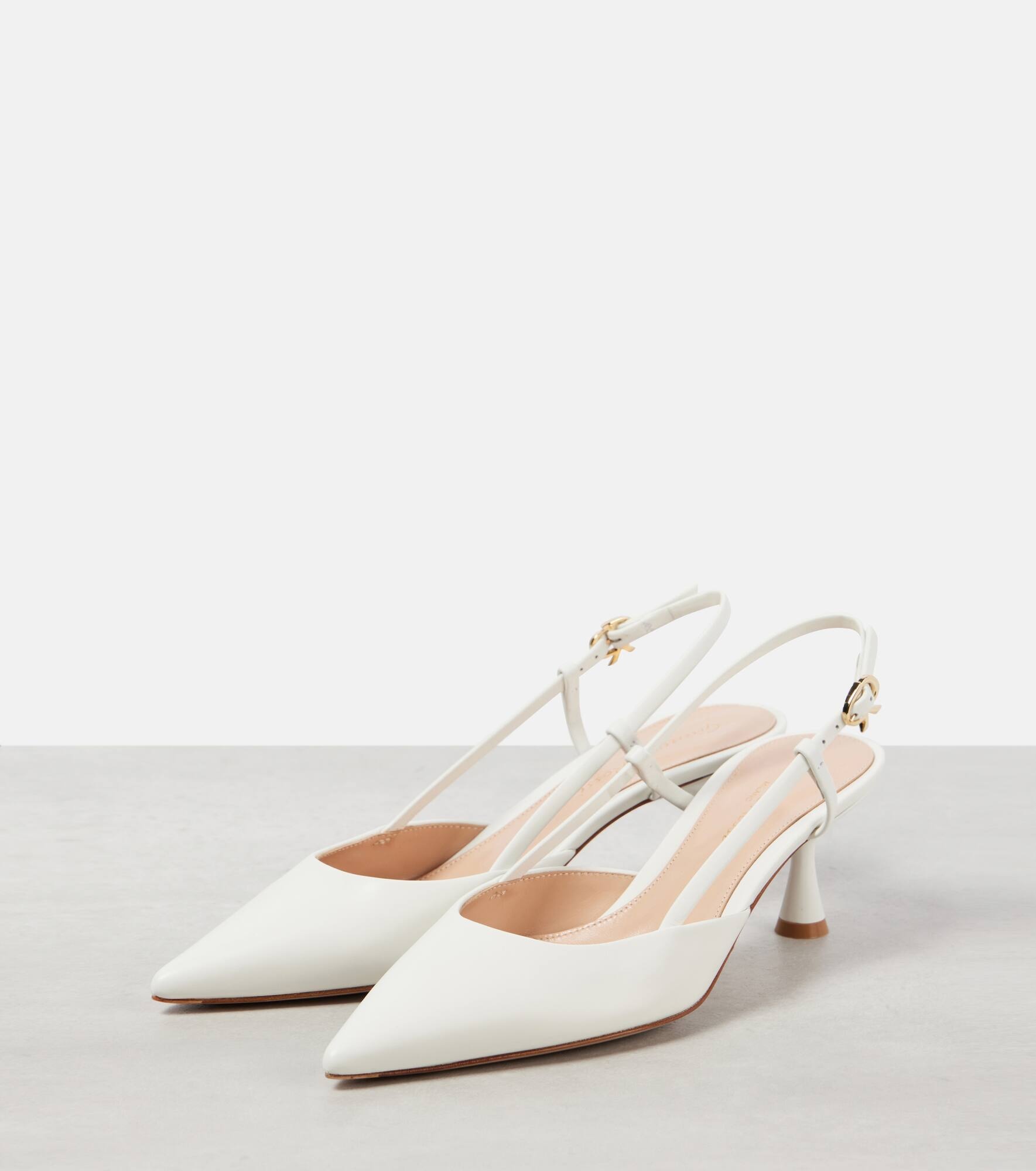 Bridal Ascent 55 leather slingback pumps - 4