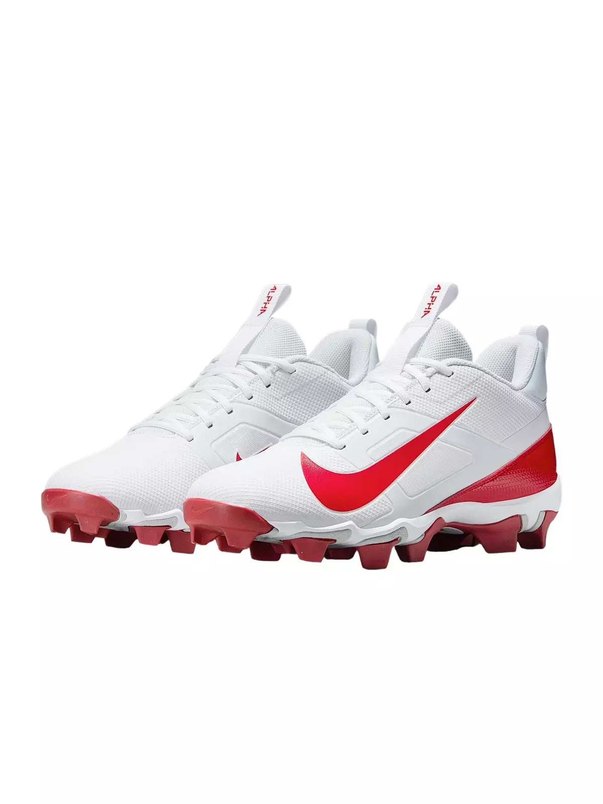 Alpha Menace 4 Shark "White/University Red/Photon Dust" Men's Football Cleat - 3