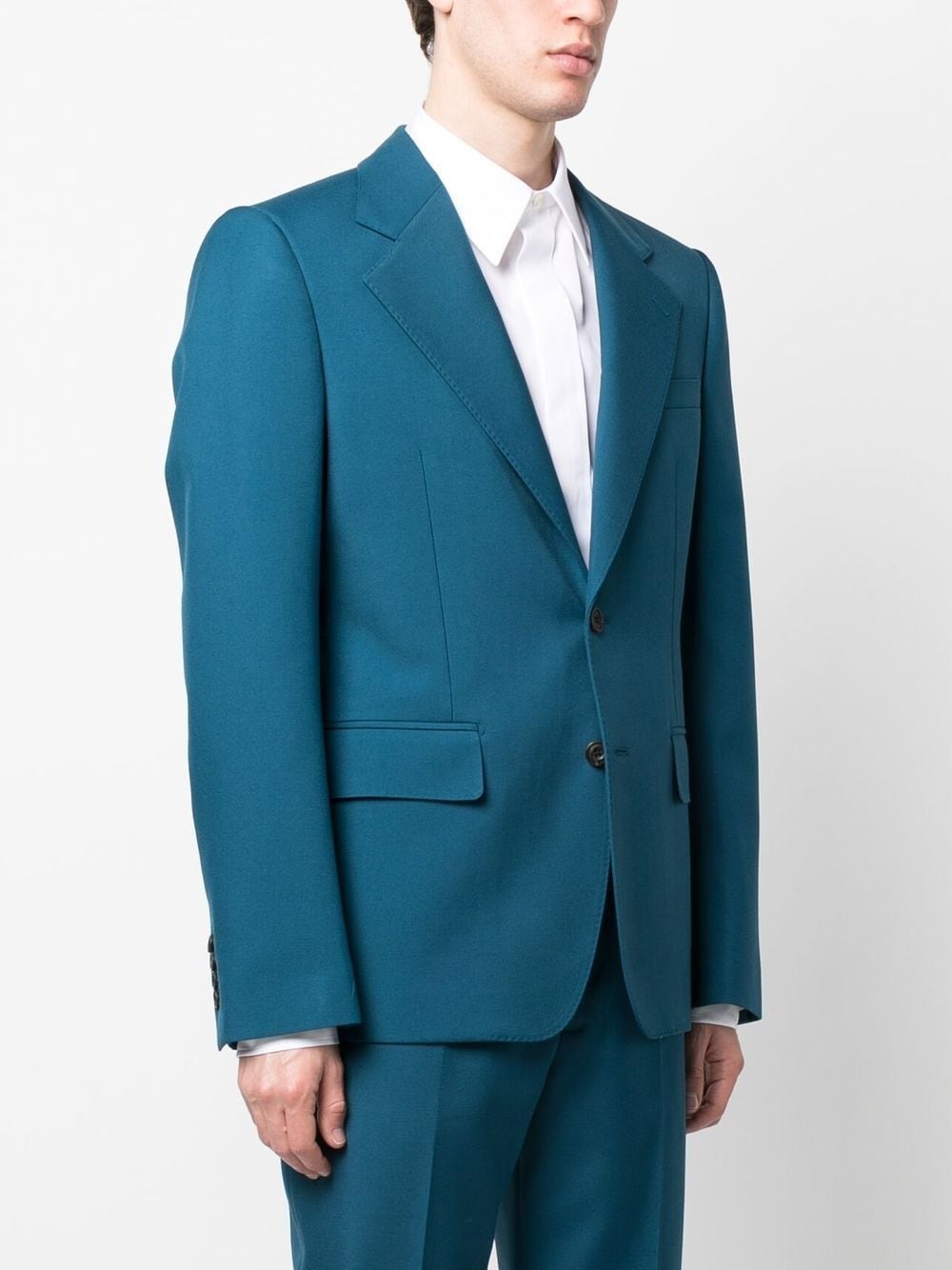 tailored single-breasted blazer - 3
