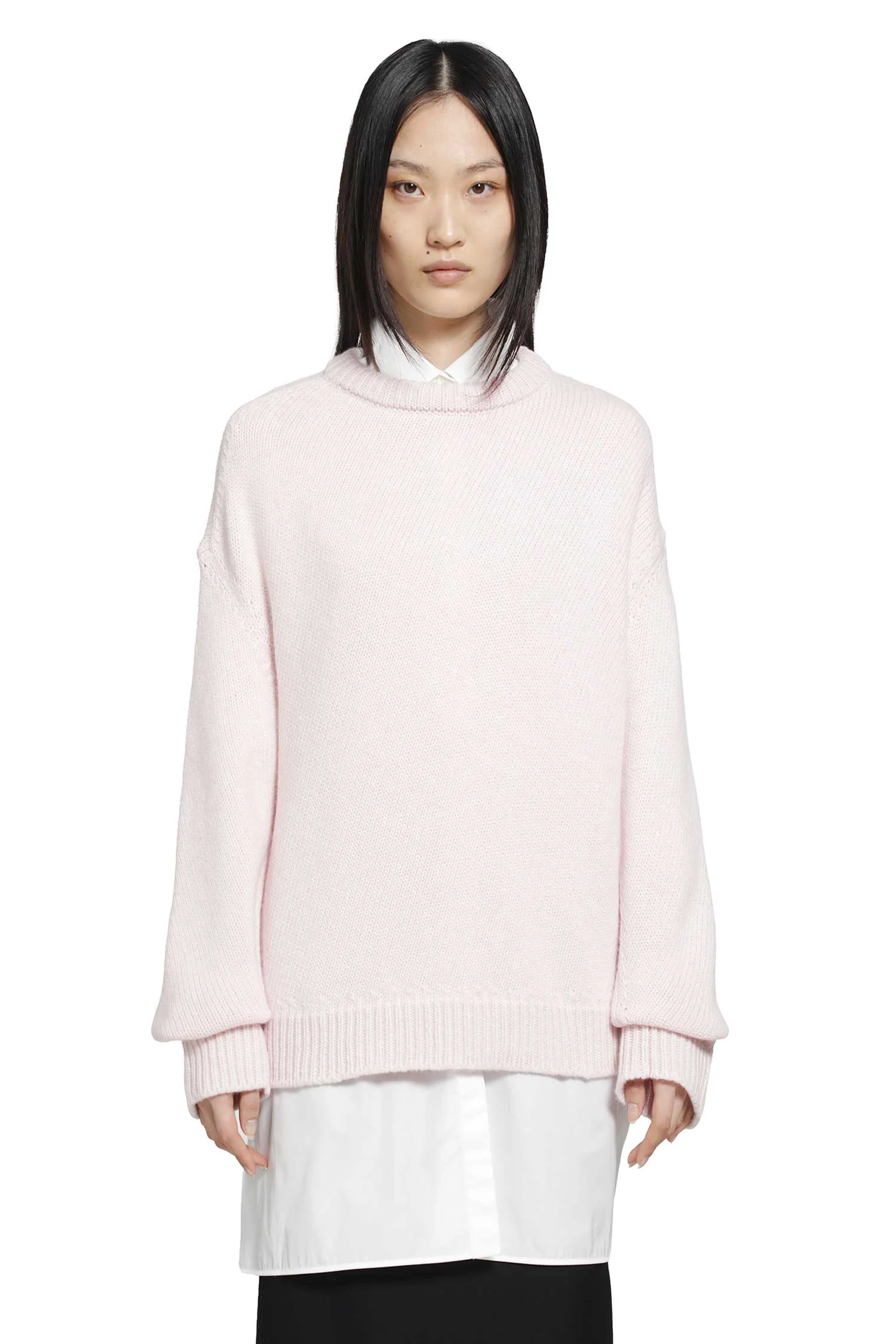 Cashmere Blend Crewneck Sweater - 1