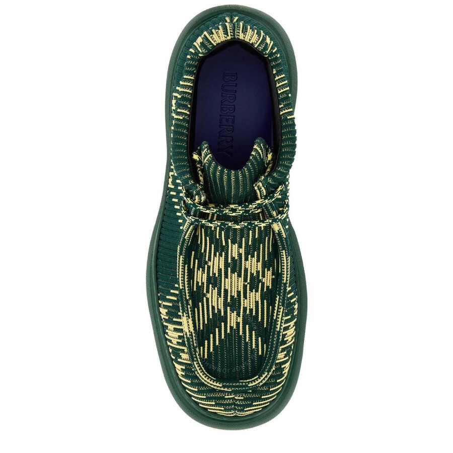 Burberry Creeper Check Woven Creeper Derby Shoes - 3