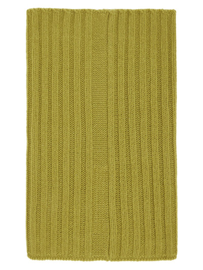 Rick Owens Yellow Ribbed Scarf outlook