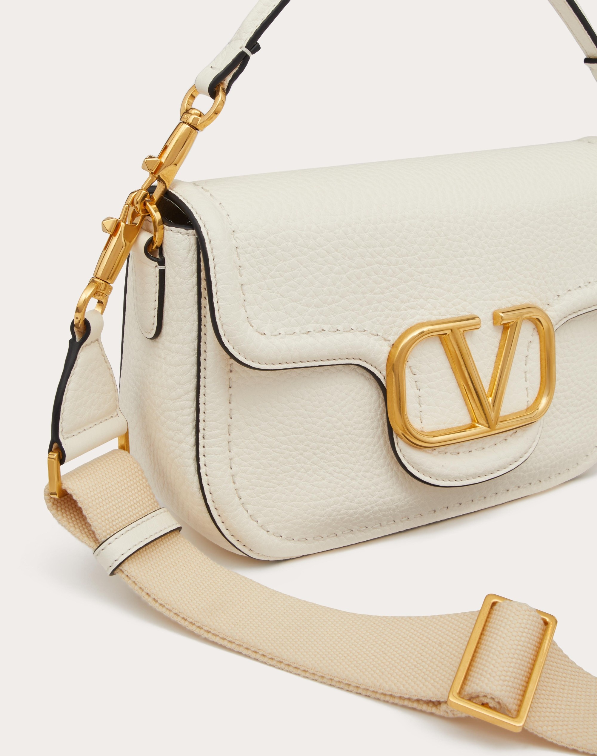 VALENTINO GARAVANI ALLTIME GRAINY CALFSKIN SHOULDER BAG - 8