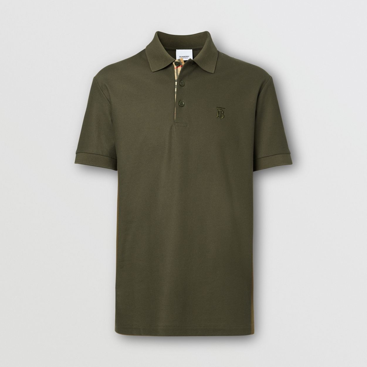 Monogram Motif Cotton Piqué Polo Shirt - 1