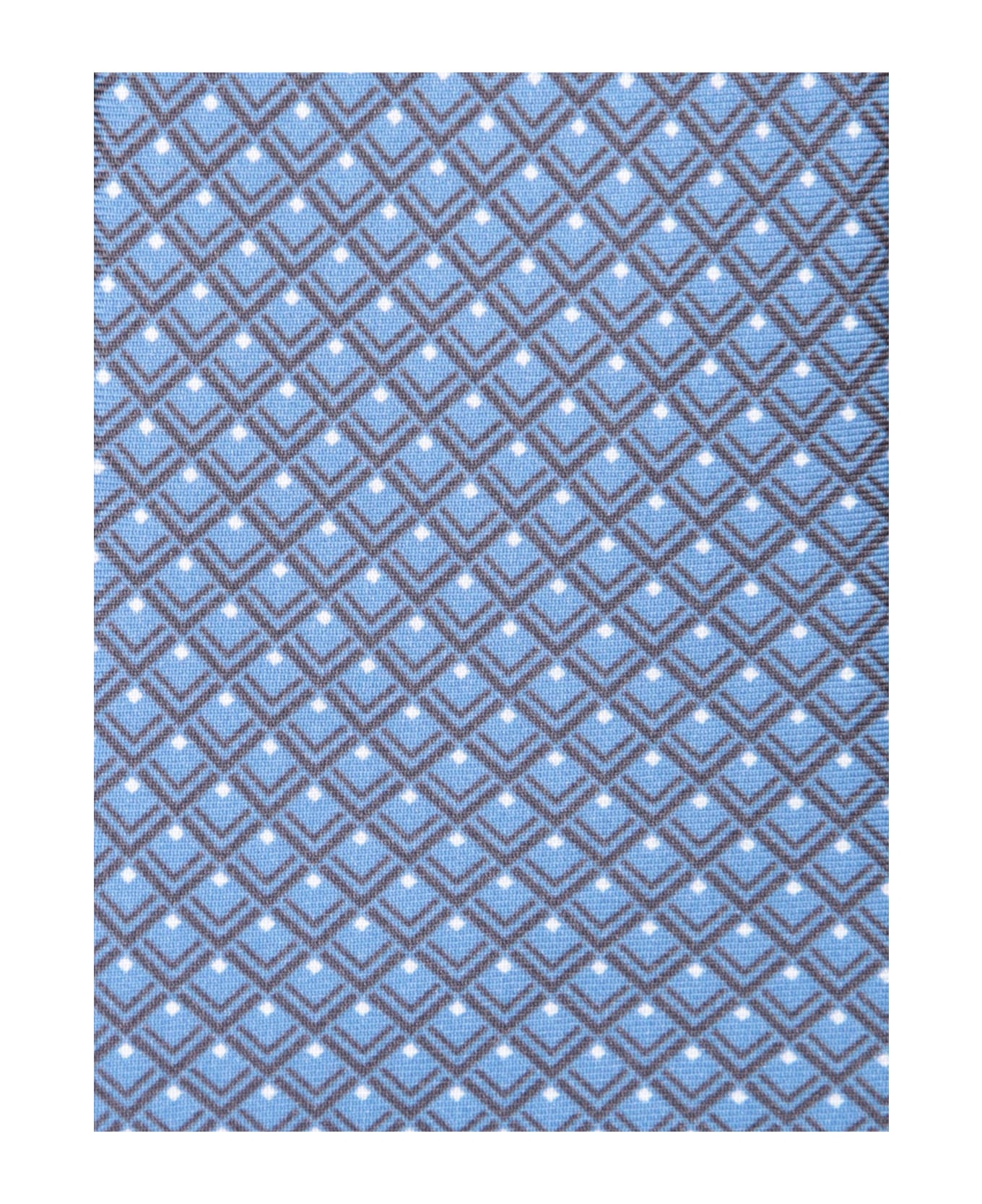 Geometric Blue Tie - 2