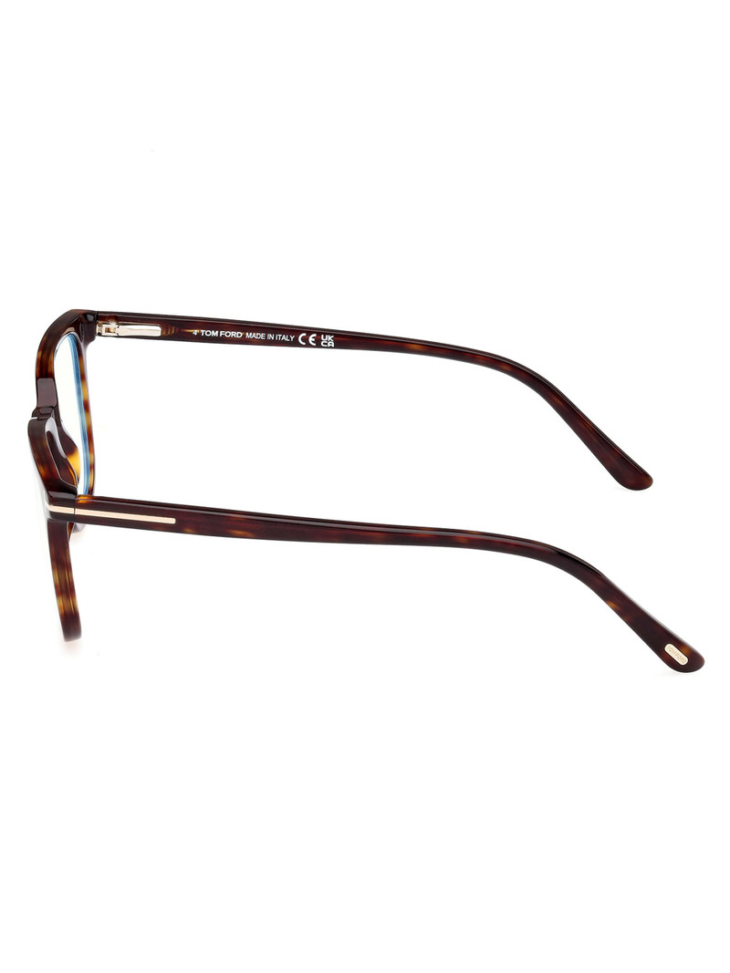 Women's 50MM Square Clip-On Glasses - Classic Havana Blue 4