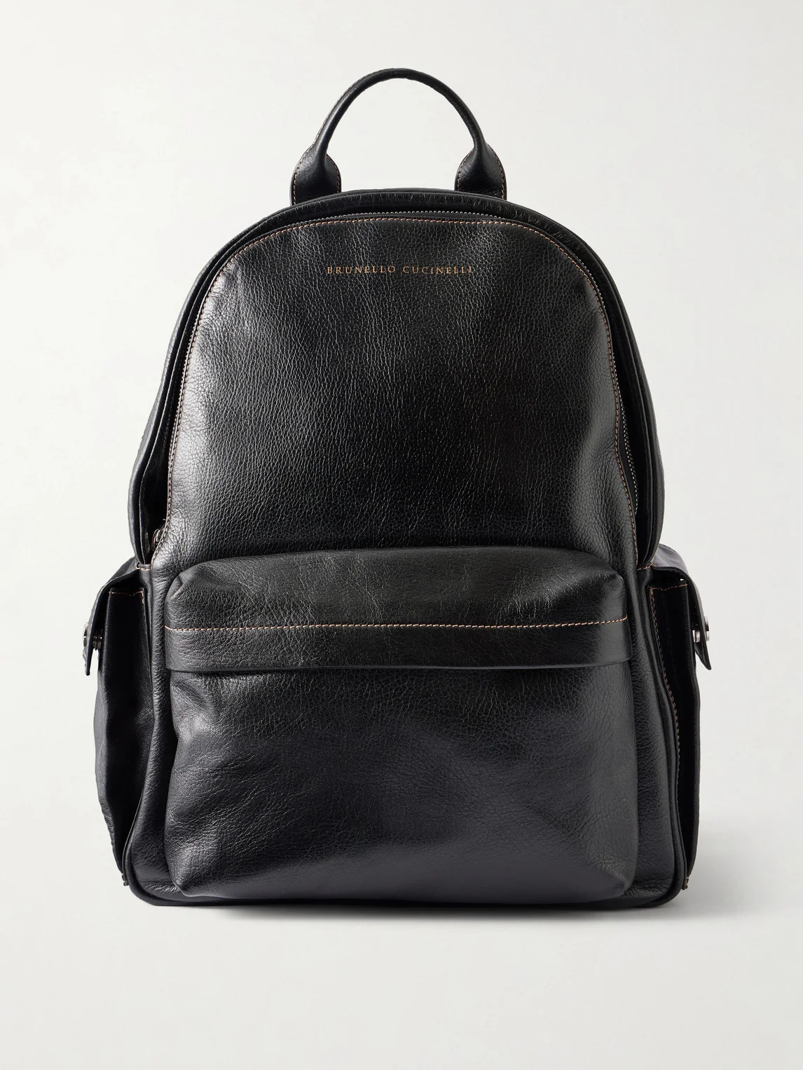Full-Grain Leather Backpack - 1