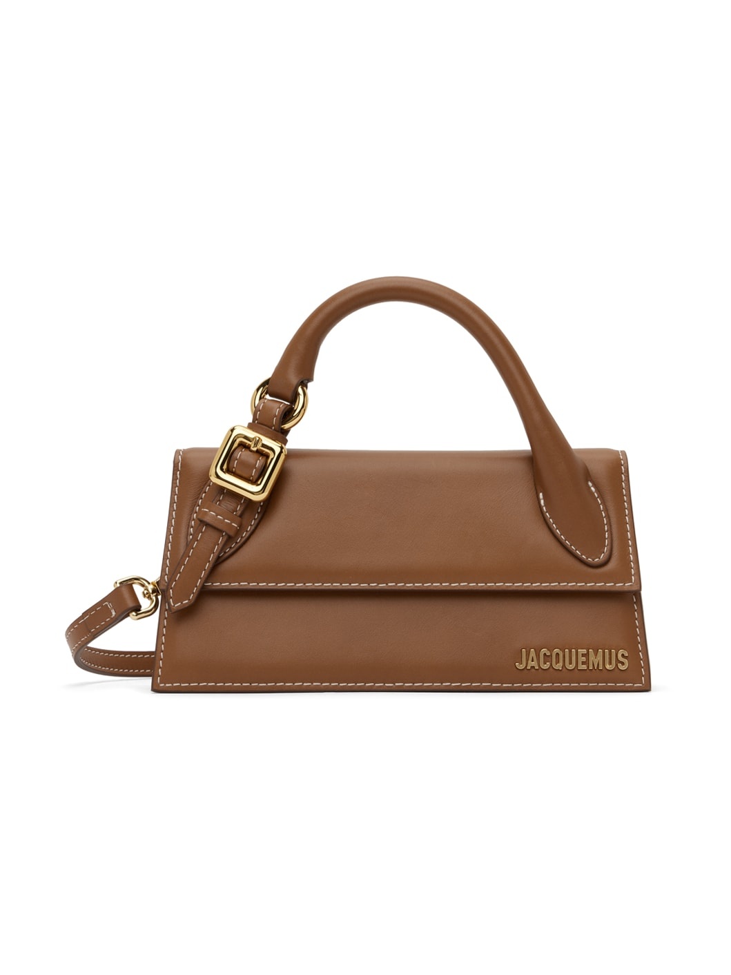 Jacquemus: Brown Le Chouchou 'Le Chiquito Long Boucle' Bag