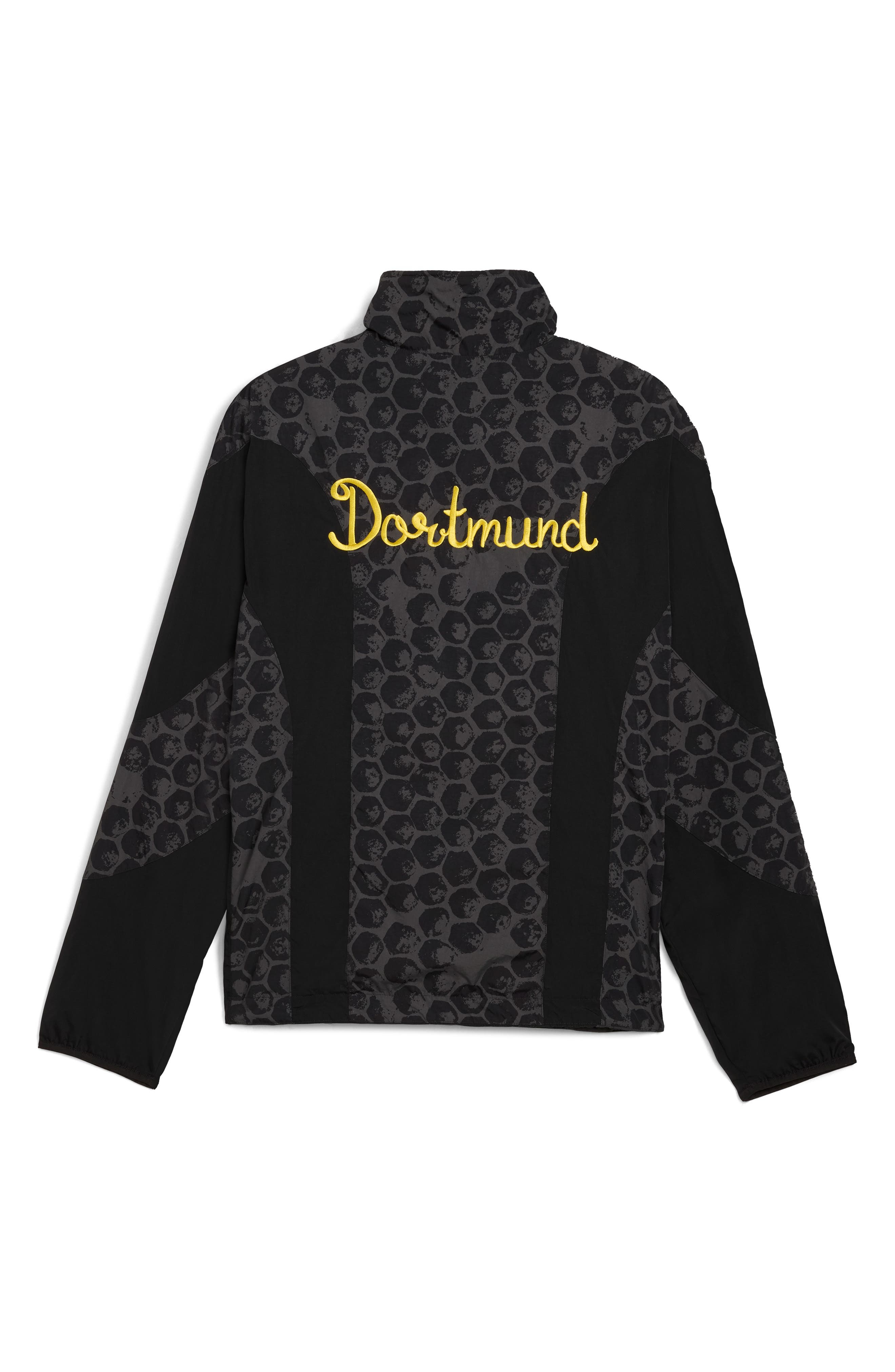 PUMA x KidSuper BVB Reversible Nylon Jacket in Puma Black-Faster Yellow at Nordstrom - 5