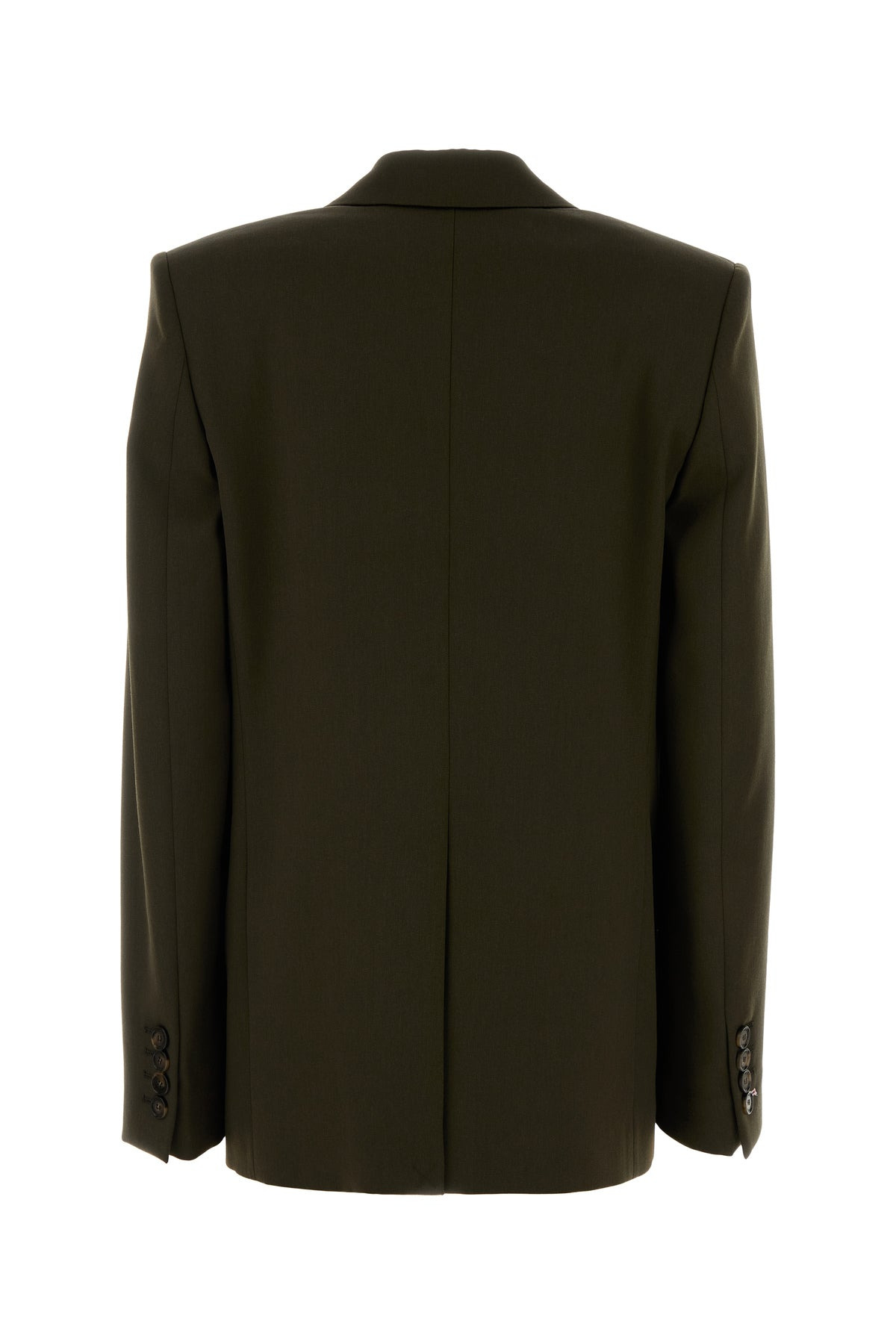 Olive green wool blazer - 2