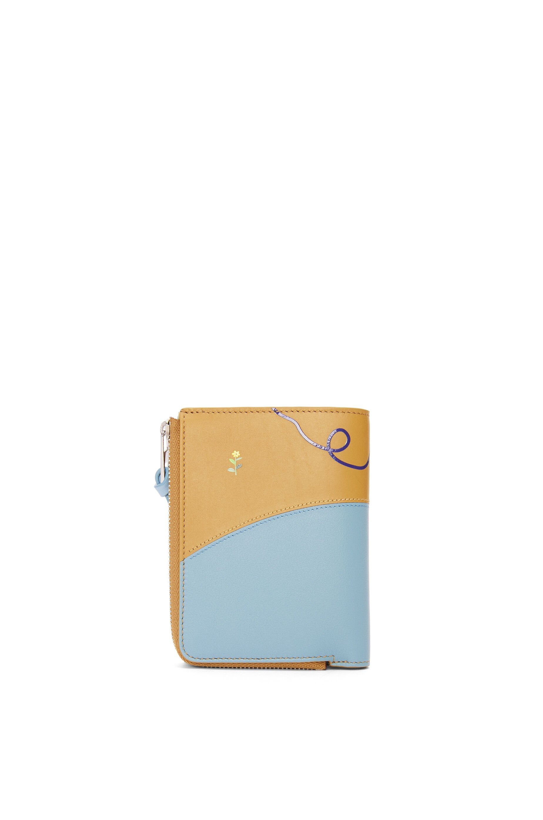 Tapir slim zip bifold wallet in satin calfskin - 5