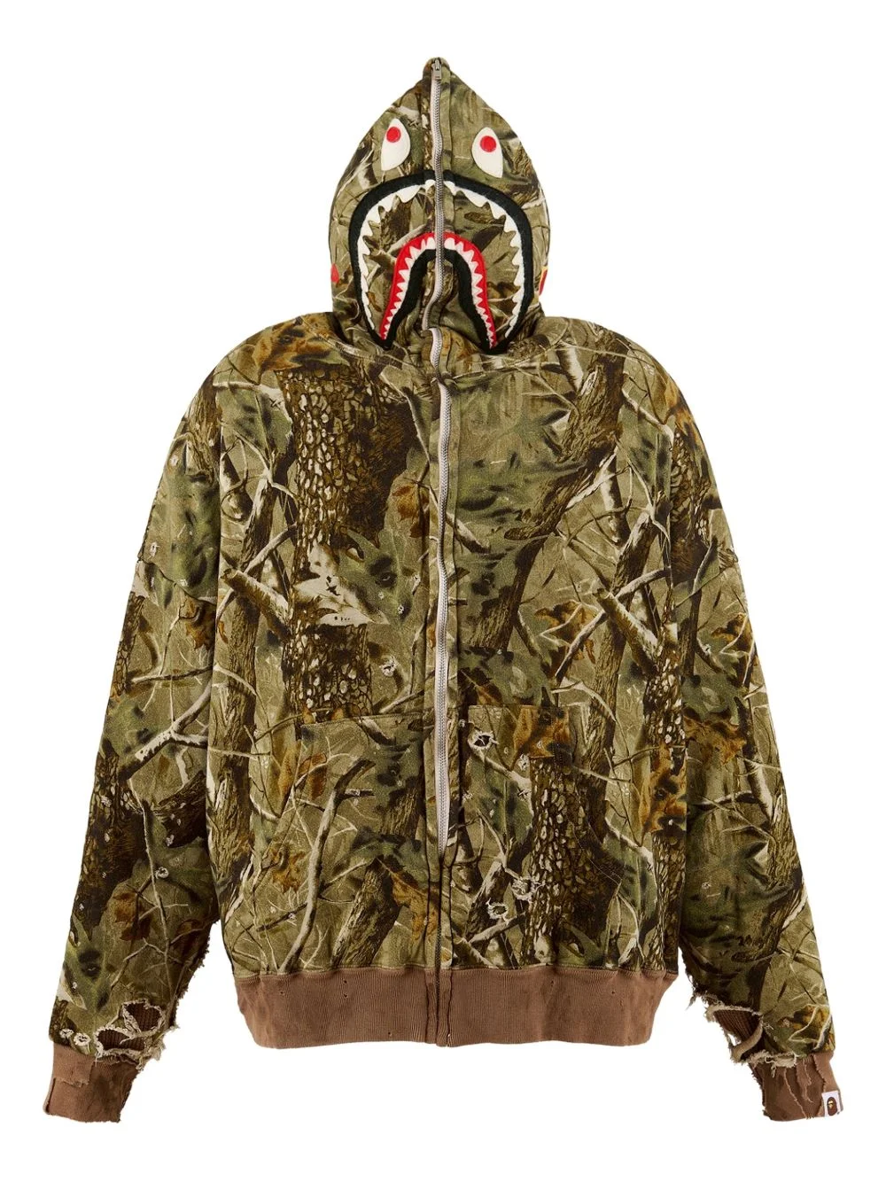 x A Bathing Ape® shark-hooded sweatshirt - 1