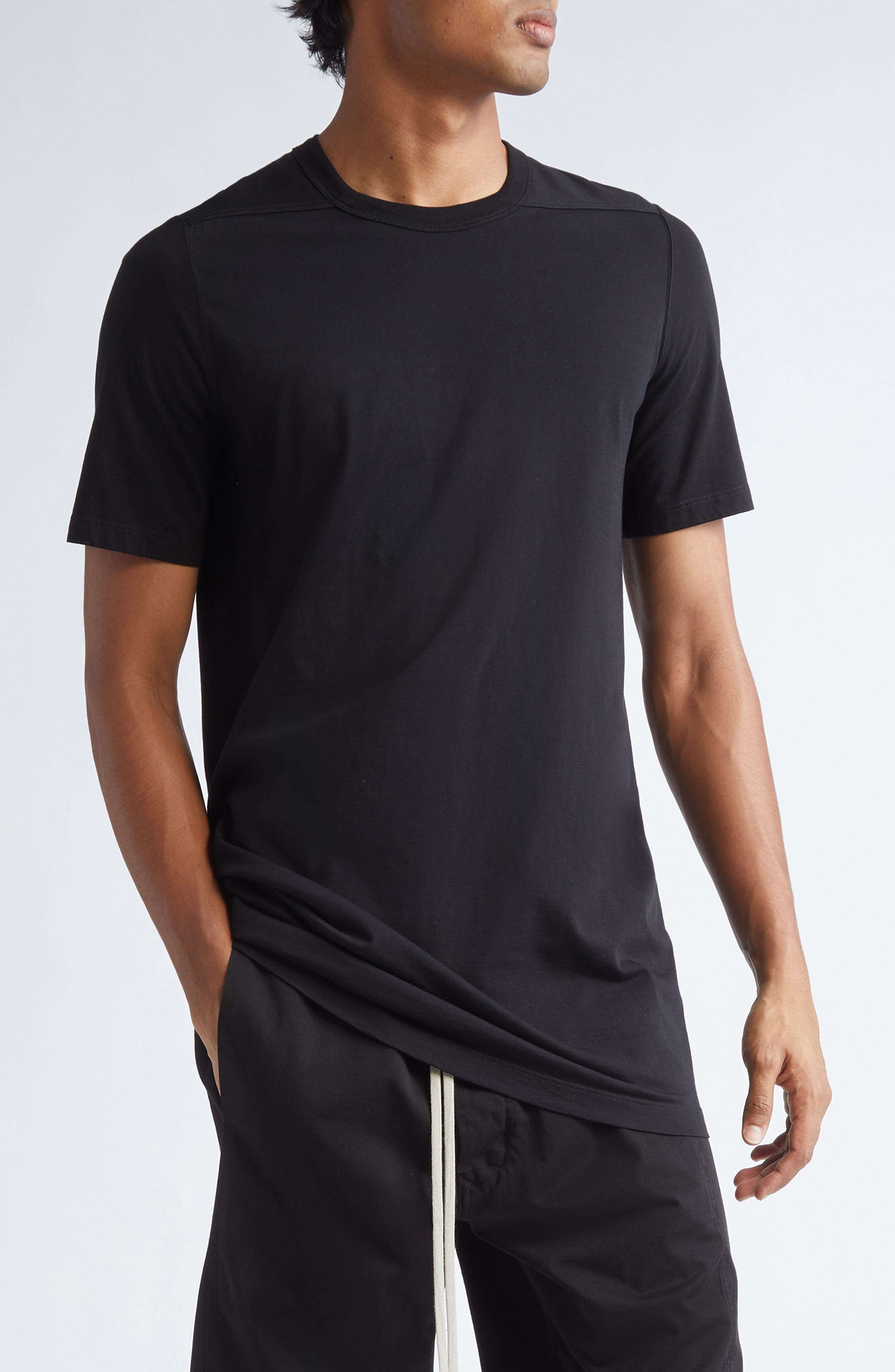 Rick Owens Level Seam T-Shirt in Black at Nordstrom - 1