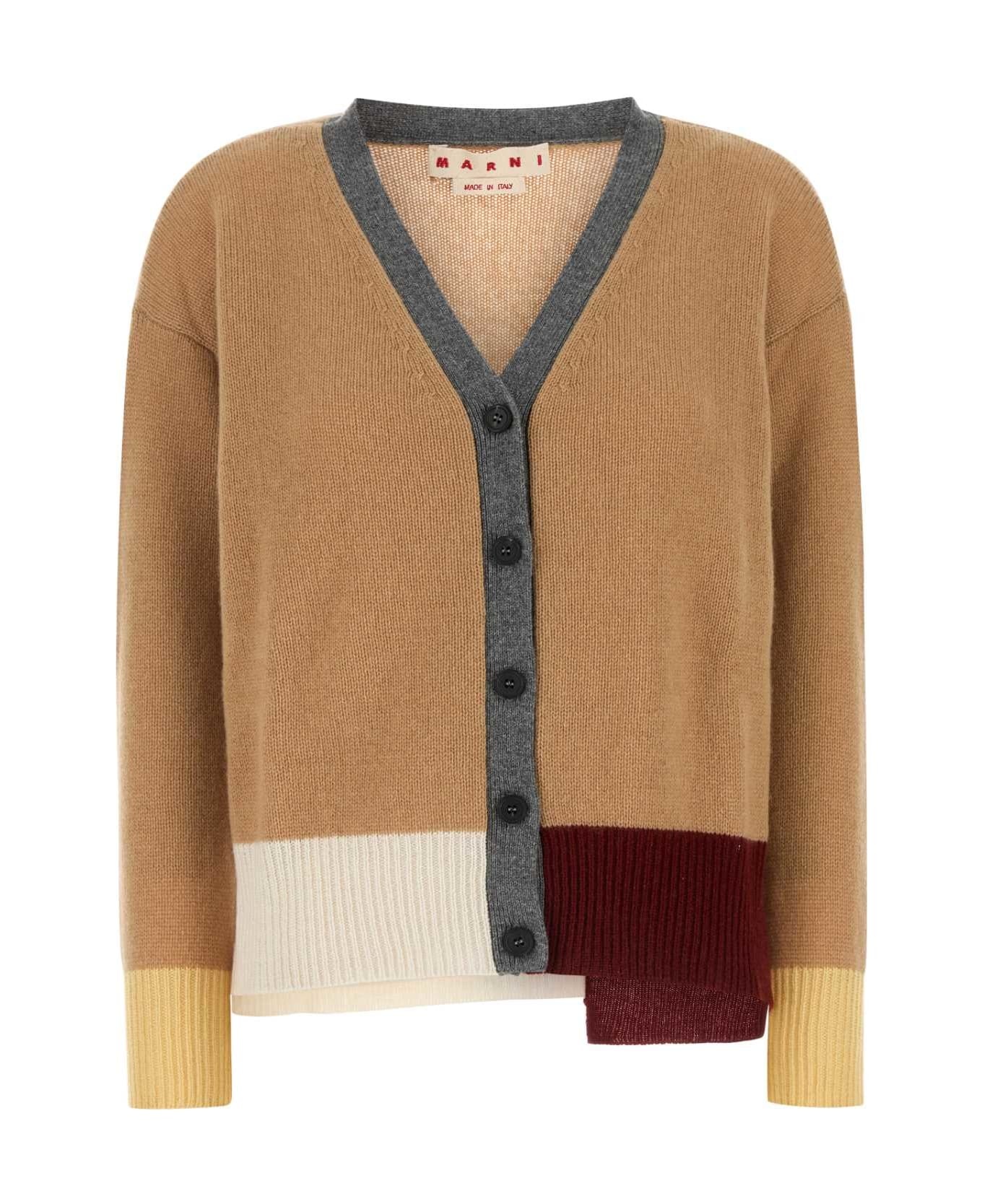 Camel Cashmere Cardigan - 1