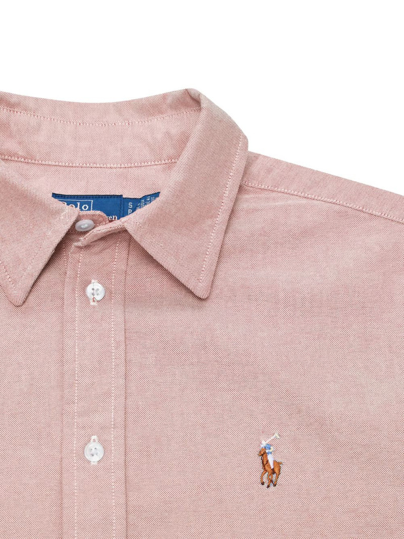 embroidered-logo long-sleeved shirt 3