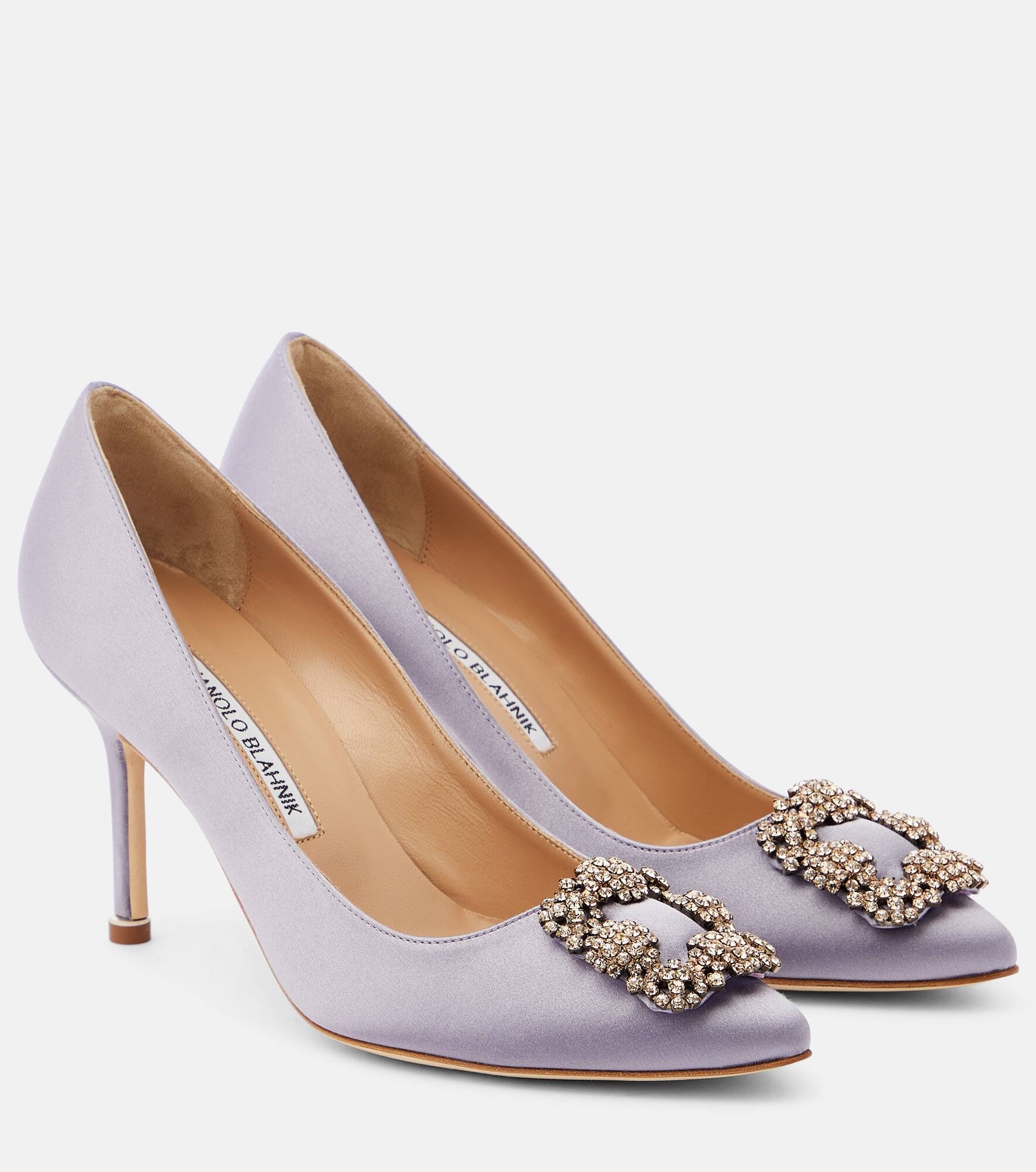 Hangisi 90 embellished satin pumps - 1