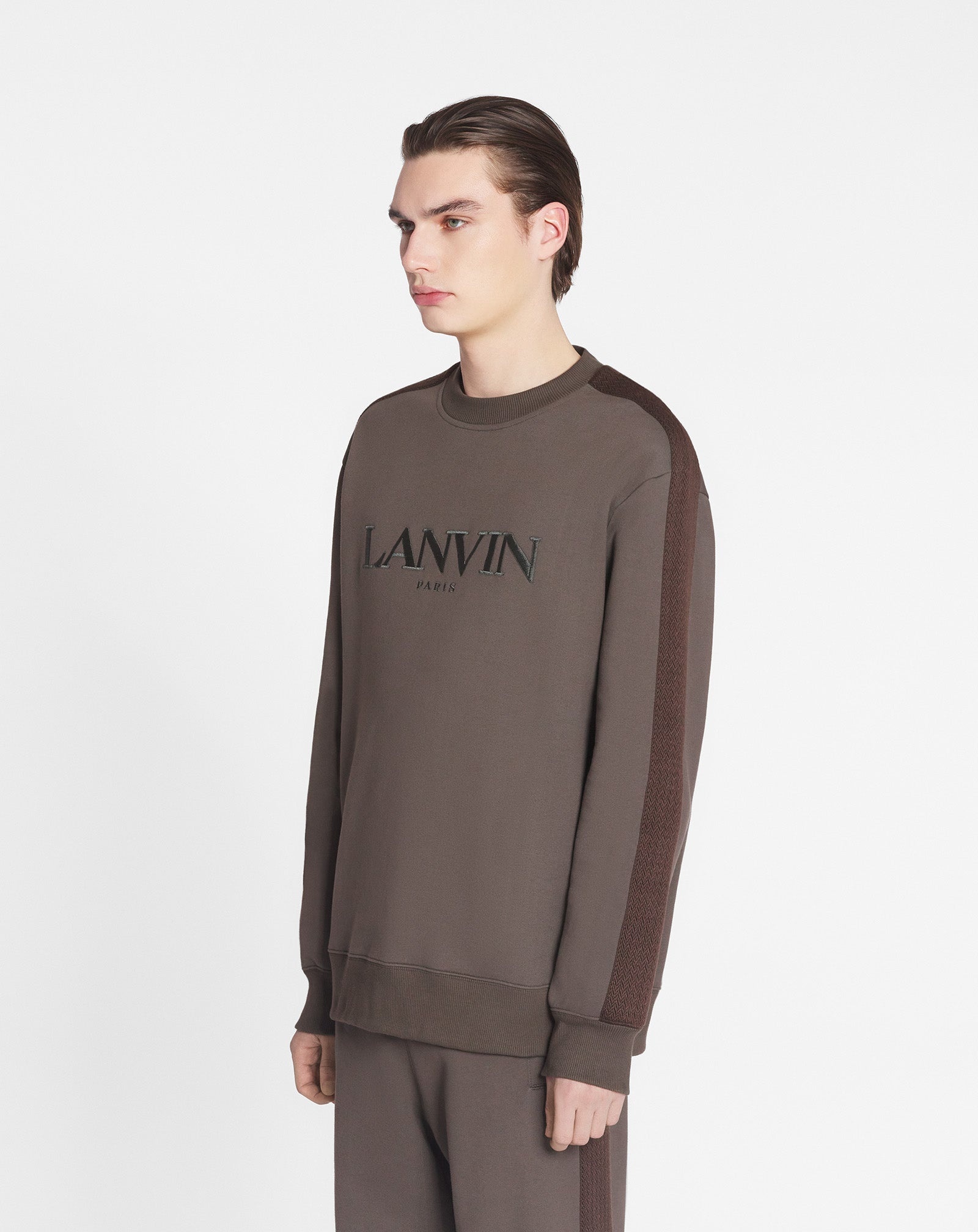 CURB SIDE LANVIN EMBROIDERED LOOSE-FITTING SWEATSHIRT - 3