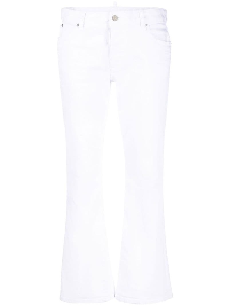 bootcut cropped trousers - 1