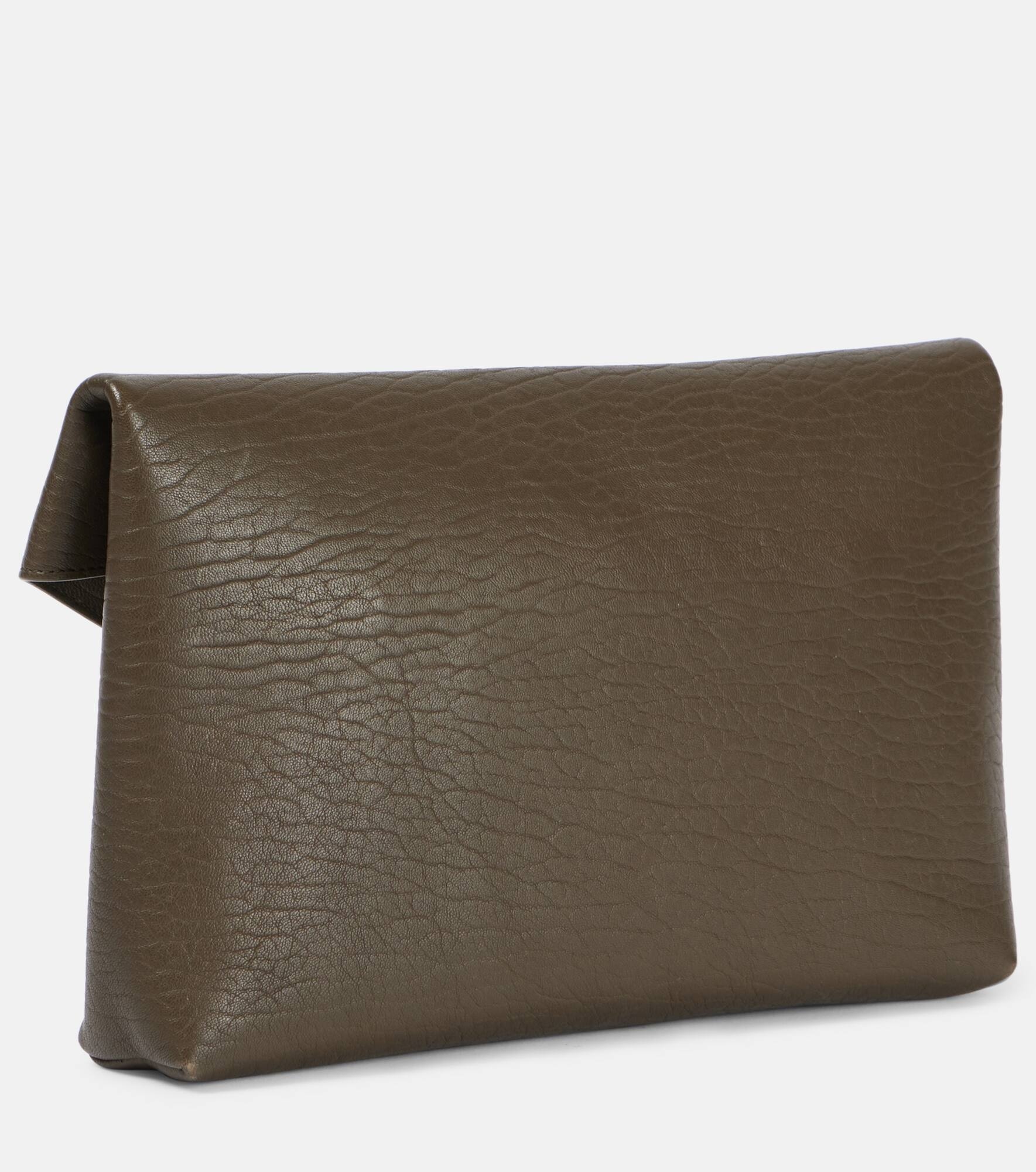 Cassandre Large leather clutch - 4