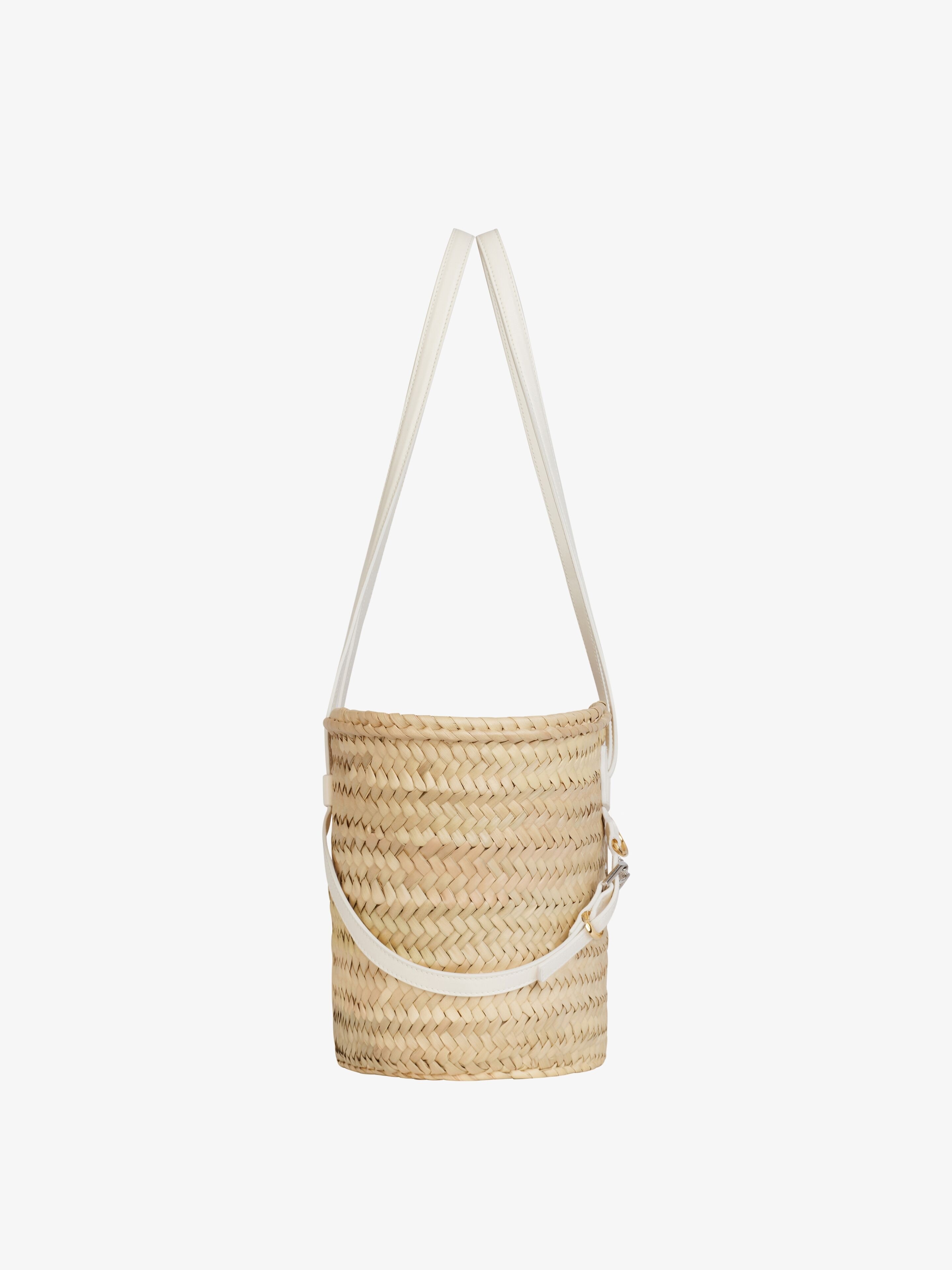 SMALL VOYOU BASKET BAG IN RAFFIA - 4