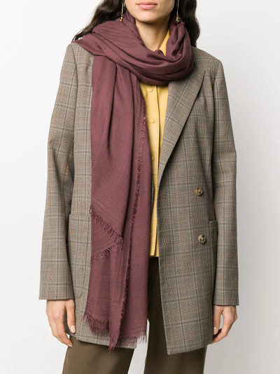 Faliero Sarti raw edge scarf outlook