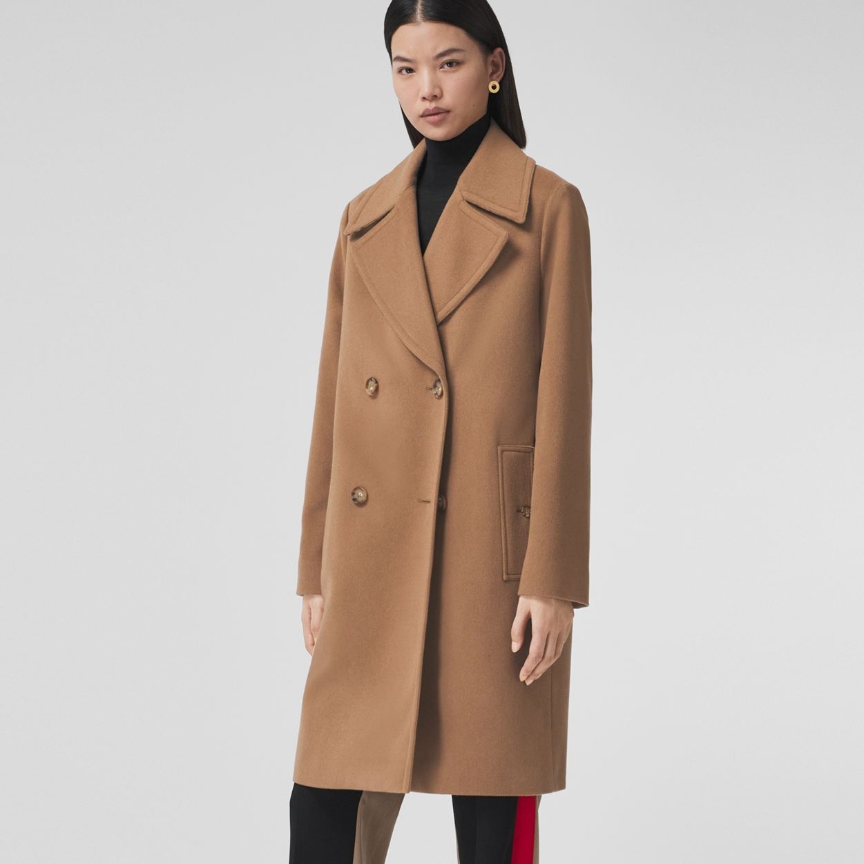 Cashmere Double-breasted Coat - 7