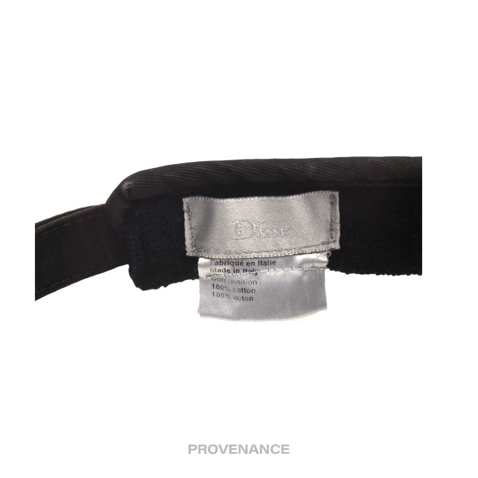 Dior Bee Embroidered  Visor - Washed Black - 8