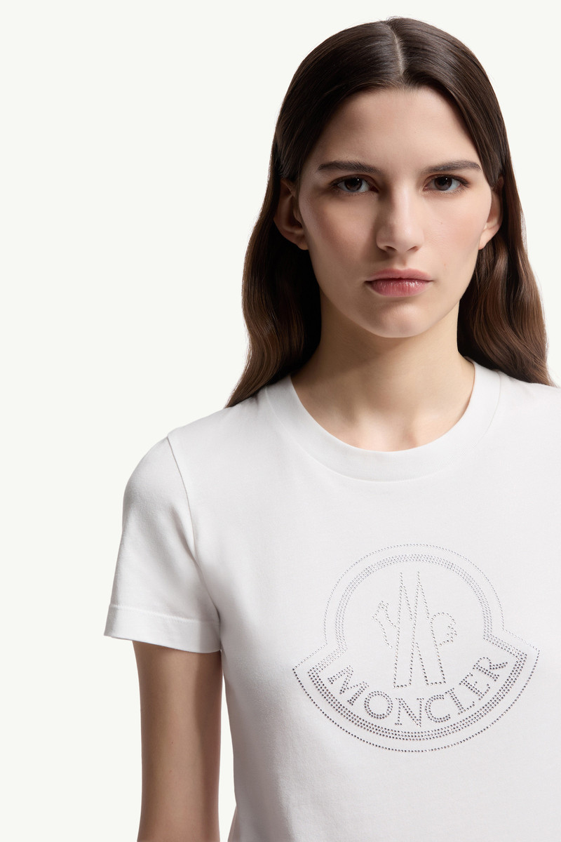 Crystal Logo Cotton T-Shirt 6