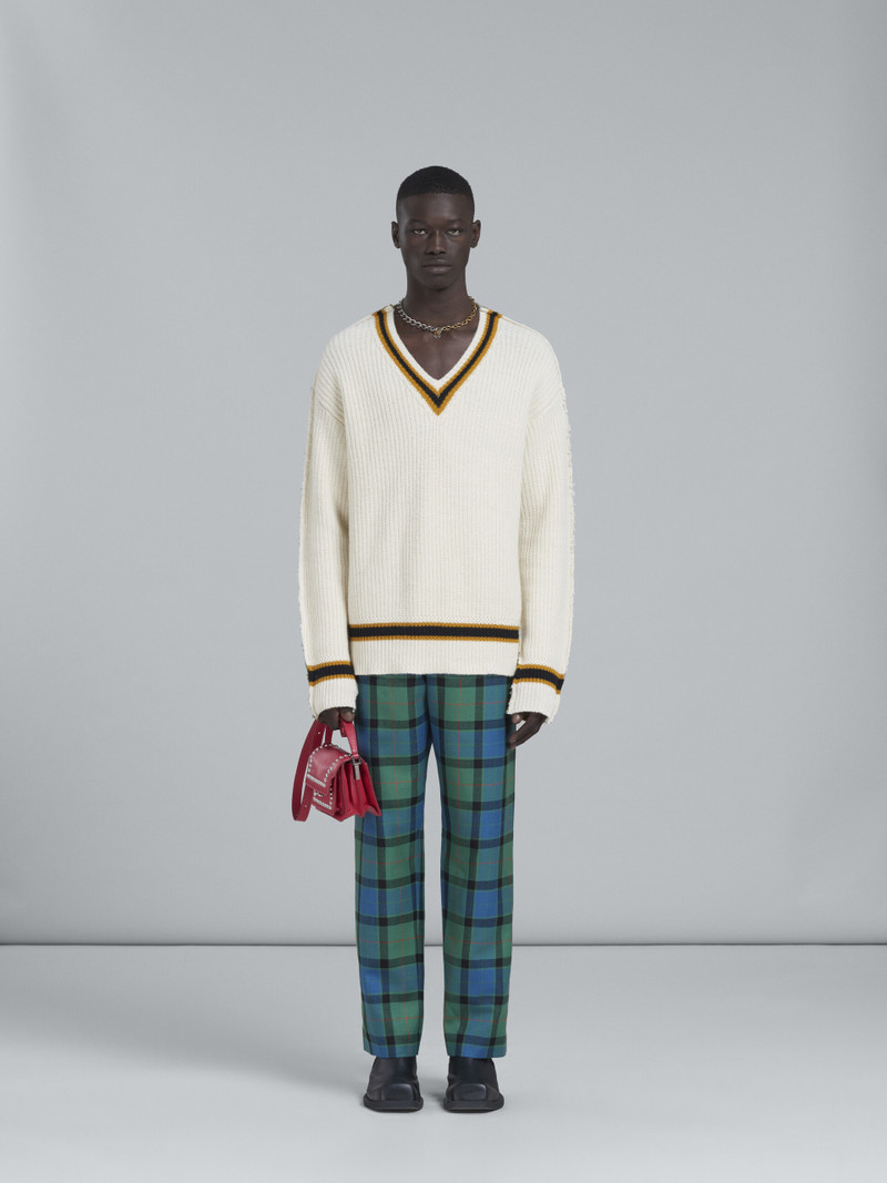 Marni TRUNK SOFT MINI BAG IN RED LEATHER WITH STUDS outlook
