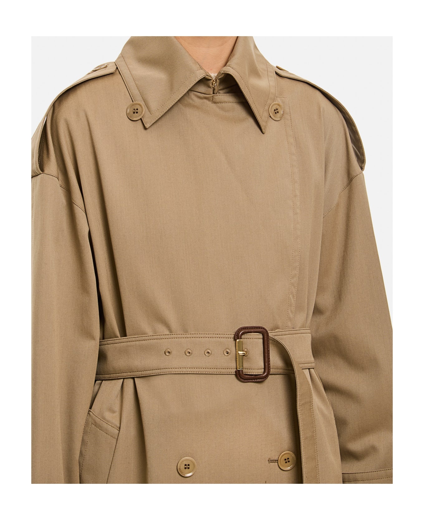 Salpa Cotton Trench Coat - 3