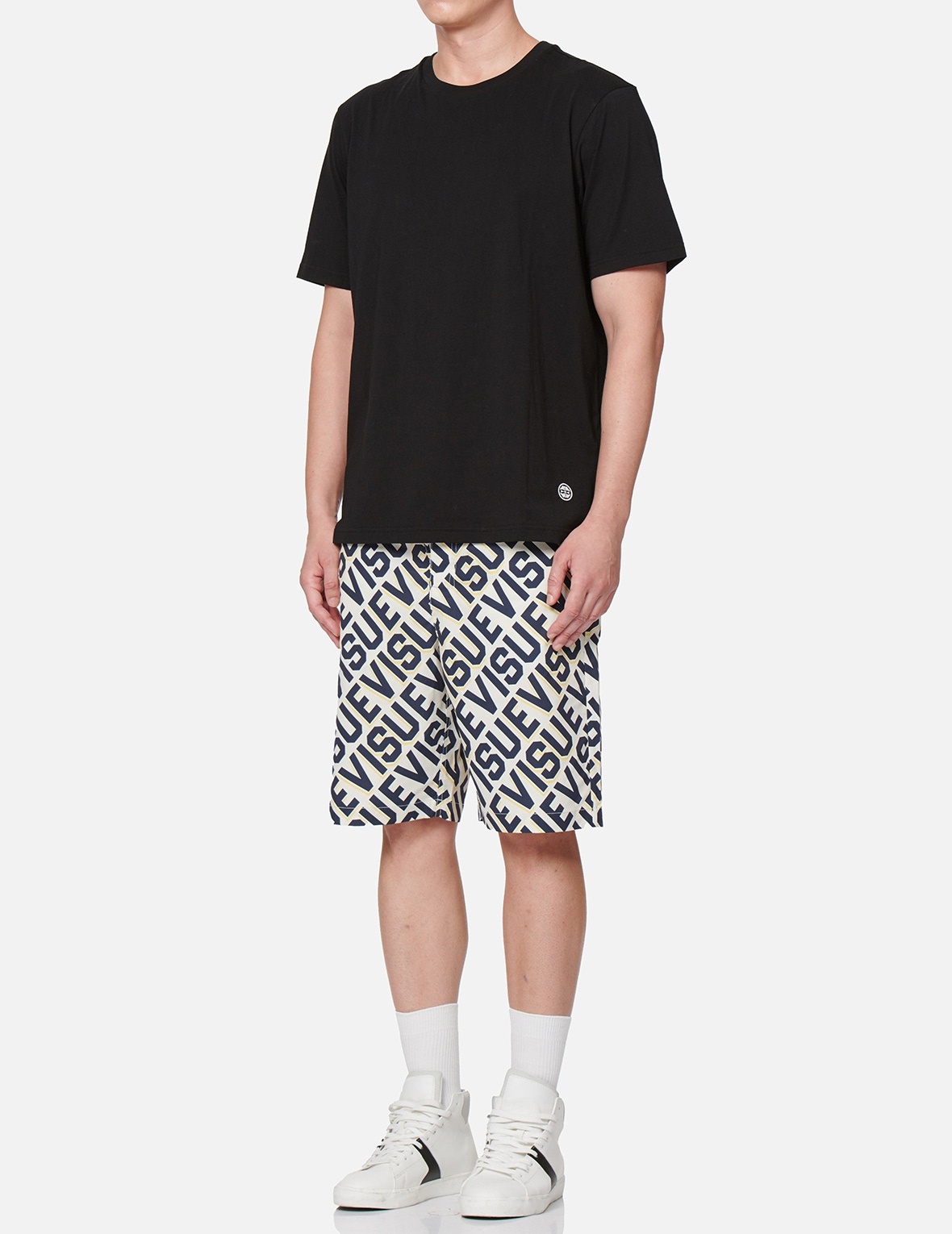 ALLOVER LOGO PRINT BOARD SHORTS - 4