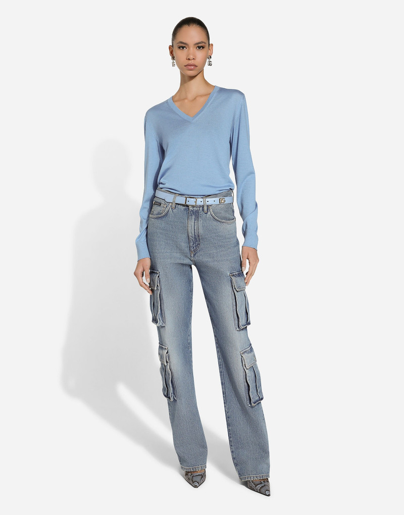 Dolce & Gabbana Cotton denim cargo jeans outlook