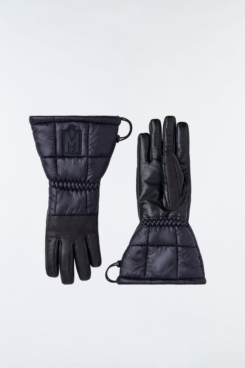 MACKAGE ADLEY reversible mixed-media light down ski glove outlook