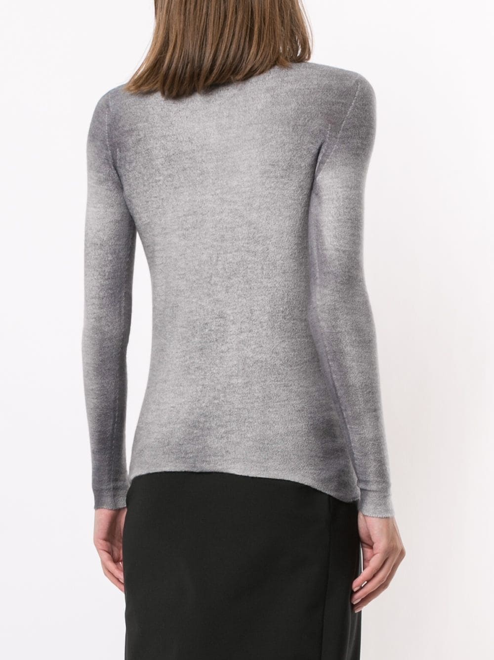 washed scoop-neck top - 4