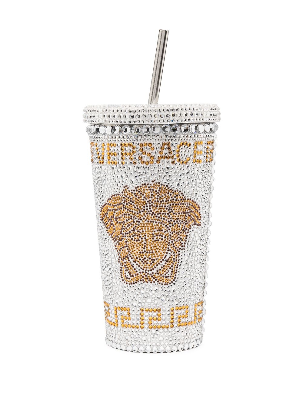 Medusa crystal-embellished travel cup - 1